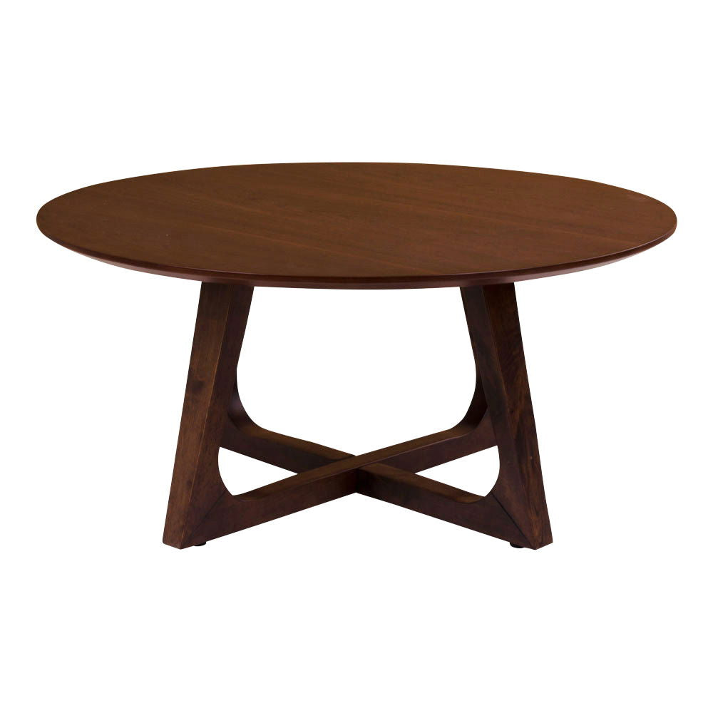 Hellerup – Couchtisch, Nussbaumfurnier, Ø75x36 cm